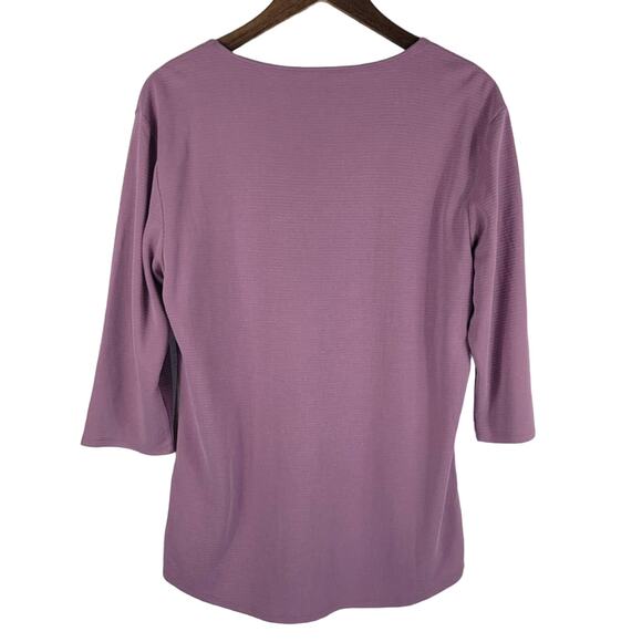 Seg'Ments Tencel Light Lavender Athletic Laying Long Sleeve Top L NWT - Picture 2 of 6
